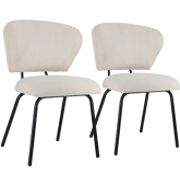 Lot de 2 chaises en velours...