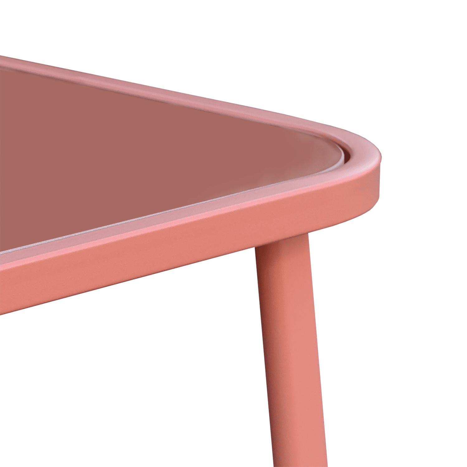 Salon de jardin à bascule en textilène 2 places terracotta TENERIFE