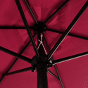 Parasol droit HAPUNA rond 2,70m de diamètre fuchsia