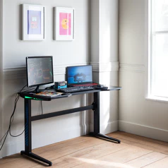 Mesa gaming con LED ALICE