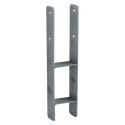 CERLAND - Support à sceller H avec vis pour poteau 120x120mm