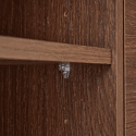 Meuble TV en bois foncé 160cm SARAH