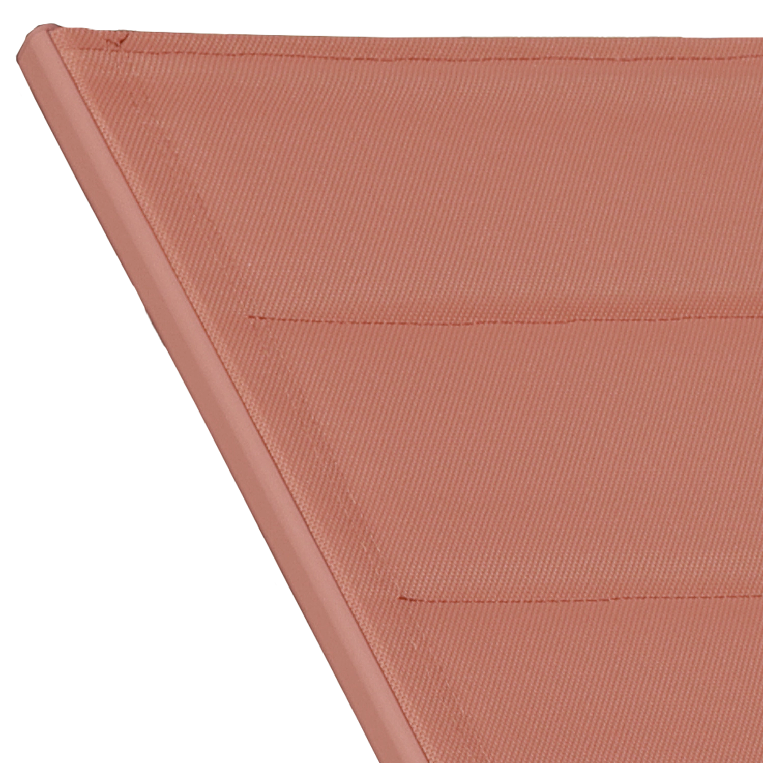 Conjunto de 2 espreguiçadeiras e mesa de apoio BARBADOS em textilene terracota - alumínio terracota
