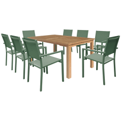 JAVA teakhouten tuinset met...