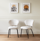 Lot de 2 chaises en velours...