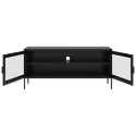 TV-meubel in metaal 120cm zwart
