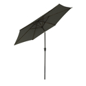 Parasol droit HAPUNA rond 2,70m de diamètre gris