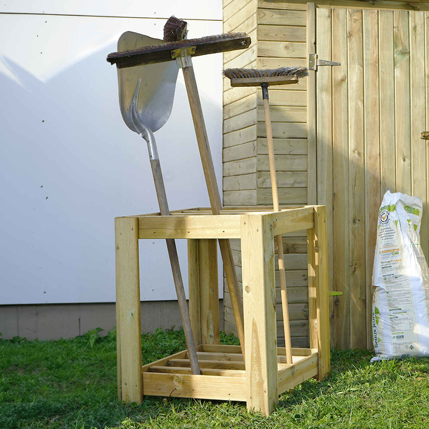 CERLAND - Range outils de jardin 60x60x75cm RENA
