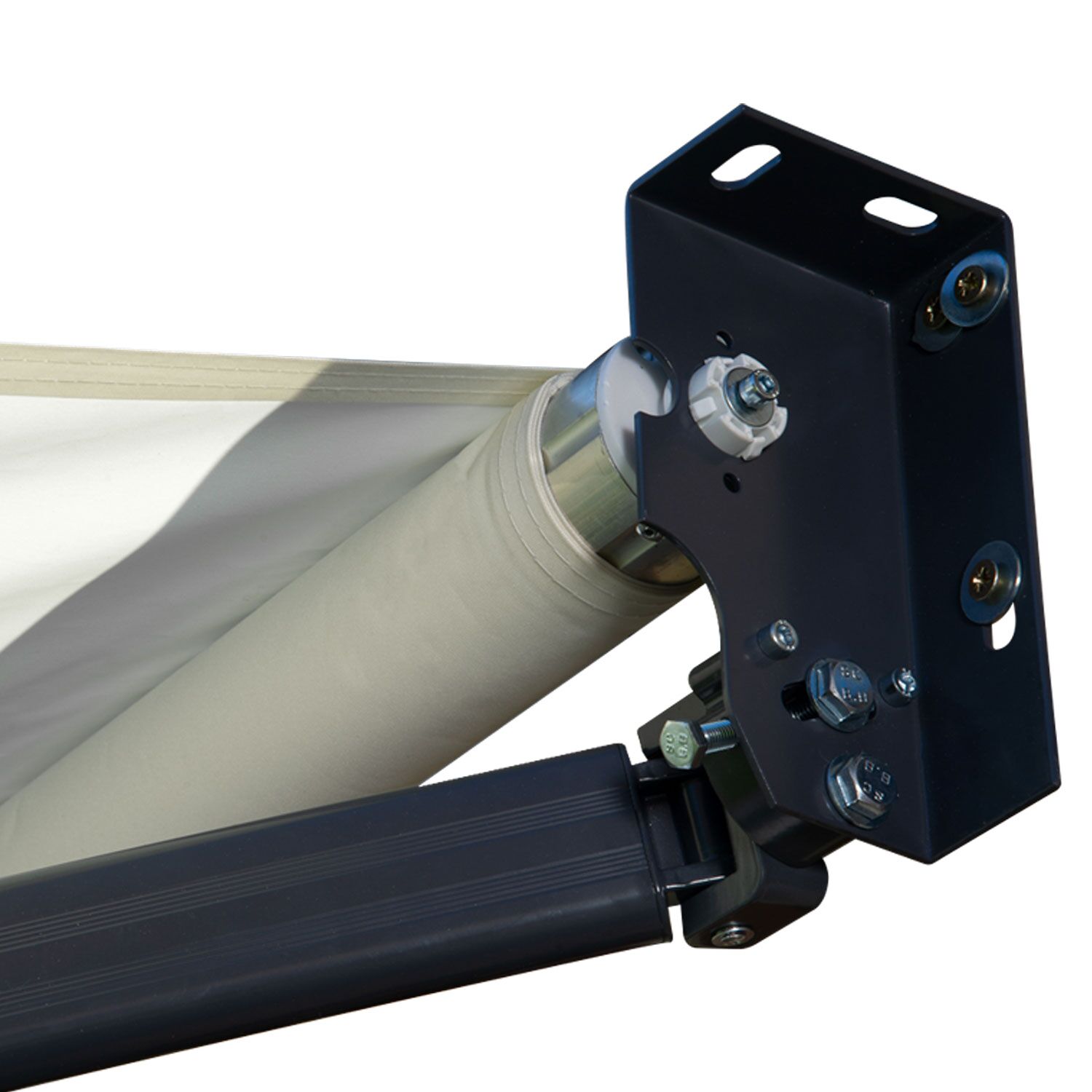 Tenda SAULE 2,5 × 2m - Tessuto beige e struttura grigia