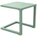 Set 2 bains de soleil et table d'appoint en textilène vert sauge - aluminium vert sauge