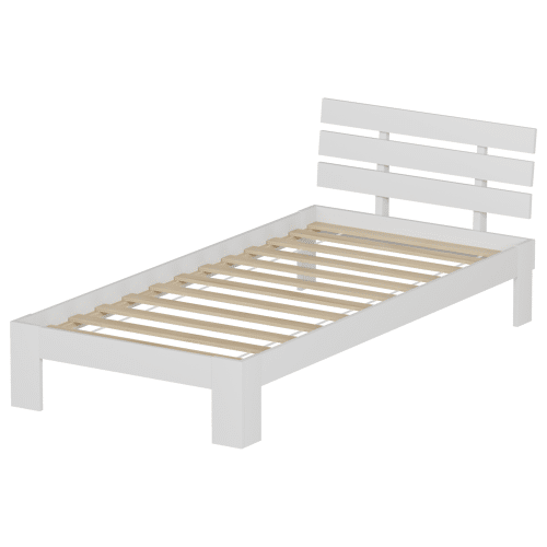Houten bed met hoofdbord...