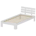 Houten bed met hoofdbord 90x190cm wit FINN