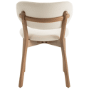 Lote de 2 sillas AURA de tela de lazo beige y madera clara