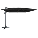 Parasol déporté MOLOKAI rectangulaire 3x4m noir