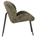 Fauteuil en fausse fourrure vert SACHA