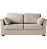 Canapé droit 3 places beige