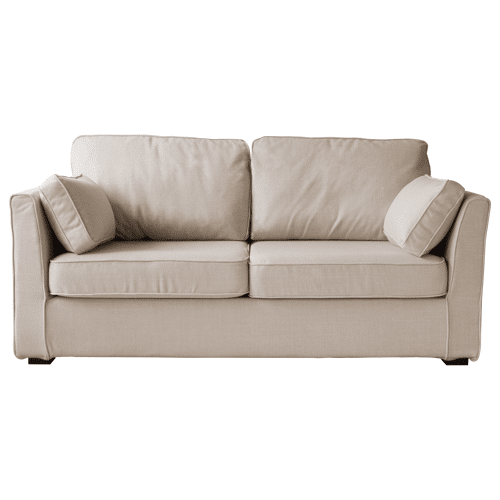 Canapé droit 3 places beige...