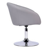 Tabouret de bar en simili gris