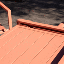 Salon de jardin VENEZIA extensible 90/180 en textilène terracotta 8 places - aluminium terracotta