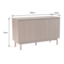 Donker houten buffet 120cm SARAH