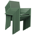 VENEZIA uitschuifbare tuinset 90/180 in saliegroen textilene 8-zits - saliegroen aluminium