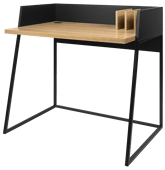 Bureau bois et noir