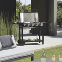 COOK'IN GARDEN - Barbecue gaz FLAVO 76 SC sur chariot