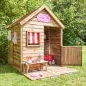 Soulet - Cabane en bois avec terrasse et banc pour enfants HEIDI