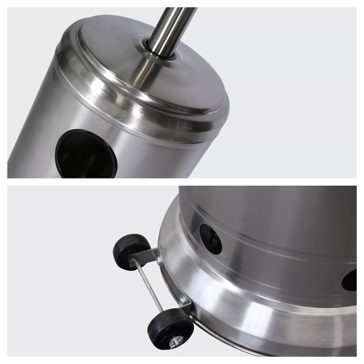 Estufa de gas OSLO para exterior acero inoxidable + funda