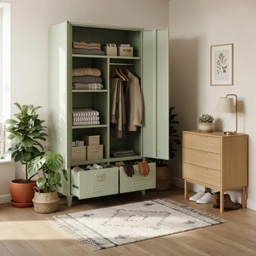 Armoire en métal 2 portes...