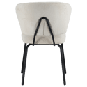 Lot de 2 chaises en velours côtelé beige NILSA