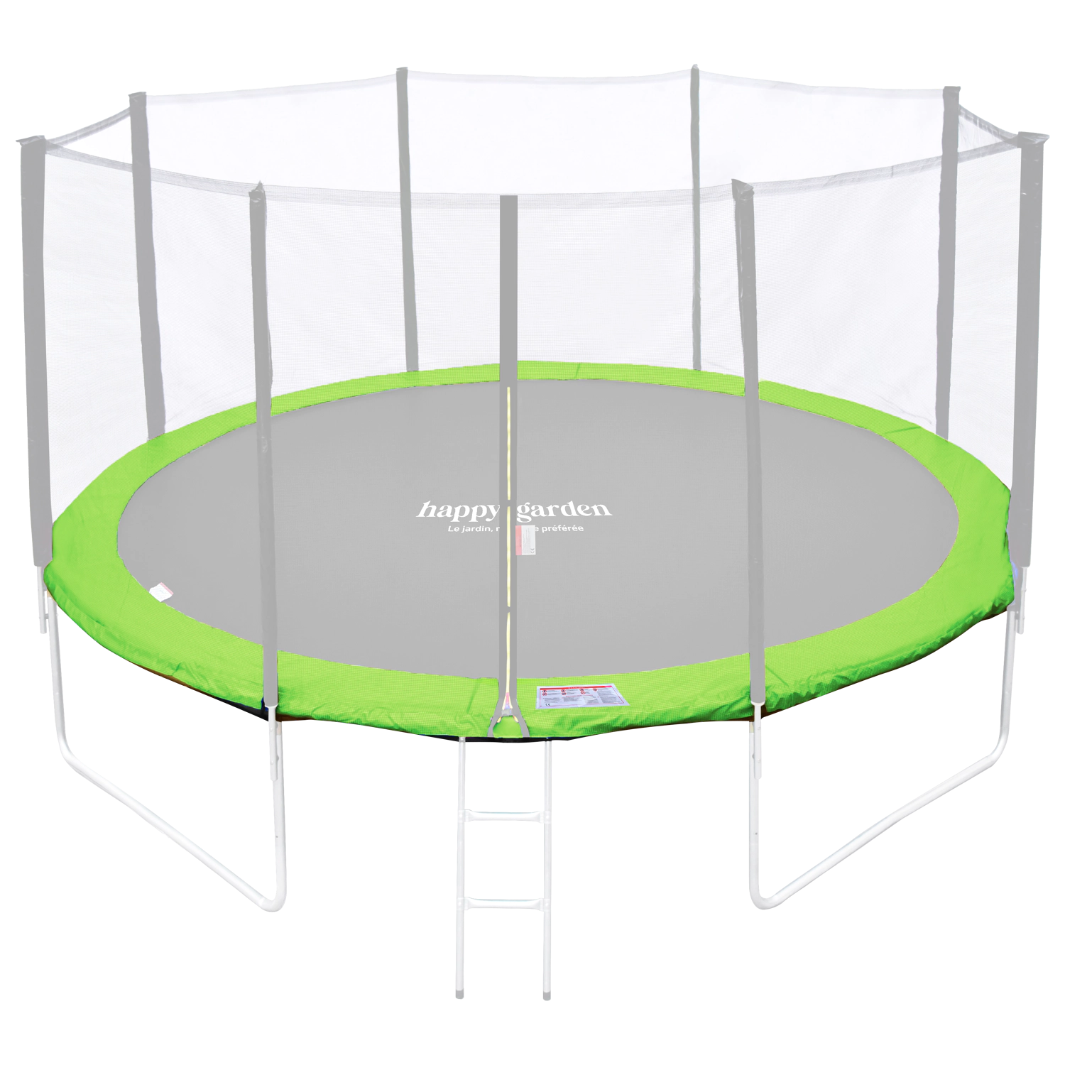 Tappeto di protezione reversibile per trampolino Ø370cm PERTH - verde/blu