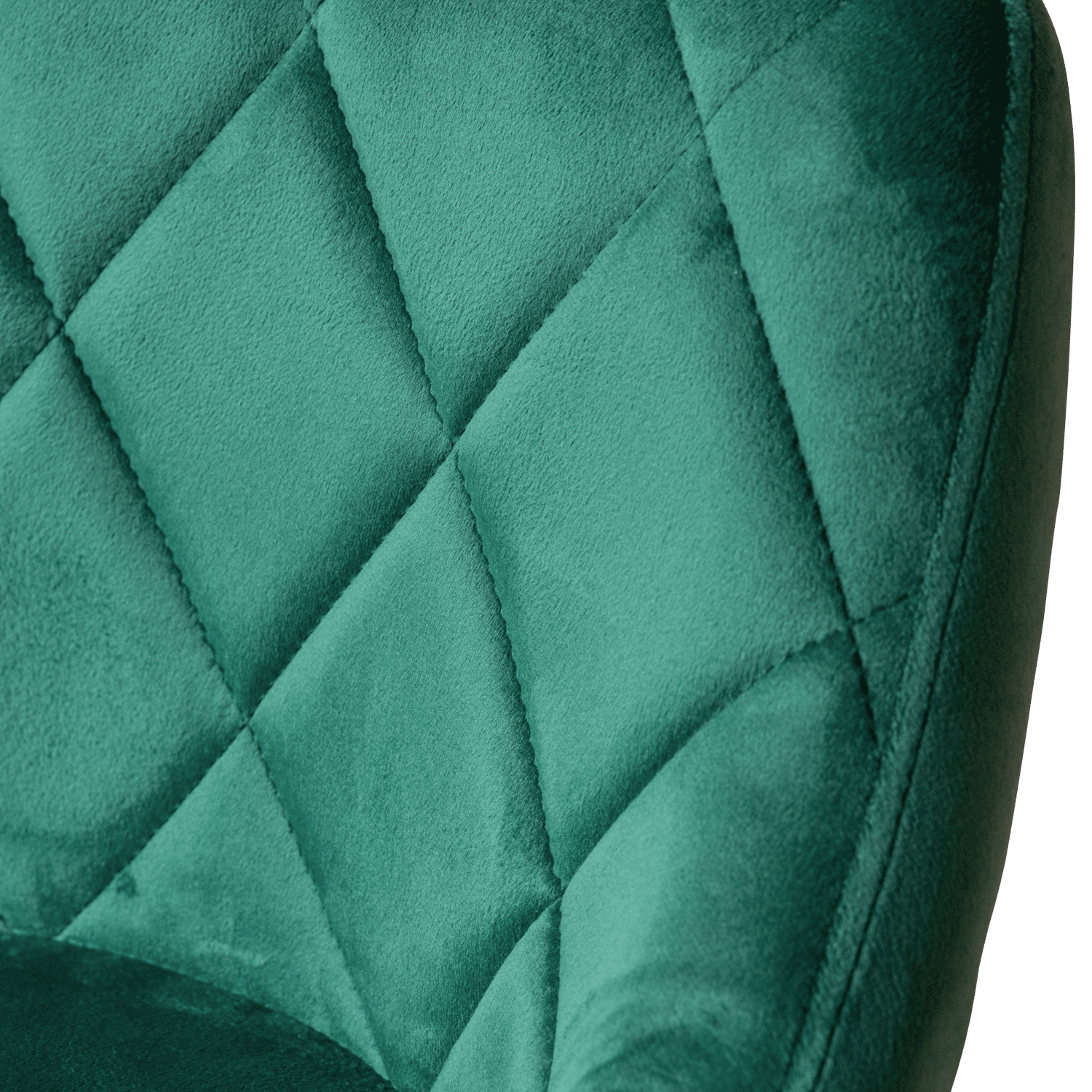 Lot de 2 tabourets de bar en velours vert ROBIN