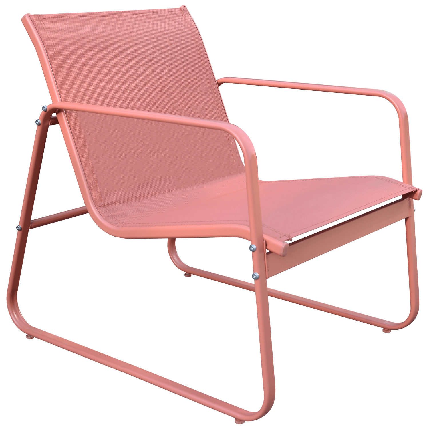 Salon de jardin en textilène 4 places terracotta TENERIFE