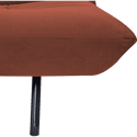 Canapé convertible 3 places en velours terracotta ANATOLE