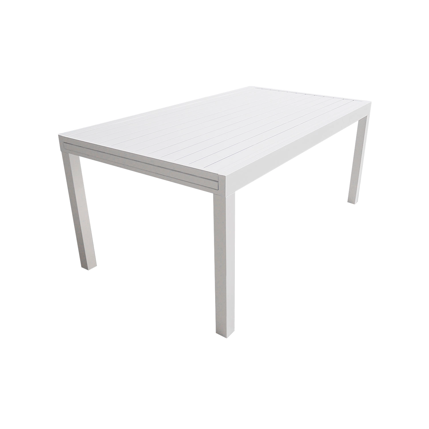 VENEZIA Set di mobili da giardino estensibili in alluminio 180/300 - bianco
