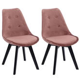 Lot de 2 chaises en velours...