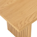 Ensemble table 180cm et 2 bancs style scandinave ALMA