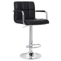Pack de 2 taburetes de bar negros con reposabrazos - Happy Garden
