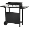 Plancha au gaz MÉRIDA 3 brûleurs + chariot