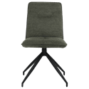 Lot de 2 chaises en tissu vert AREN