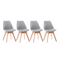 Set di 4 sedie scandinave...