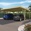 FOREST STYLE - Carport double en pin VICTOR DESIGN