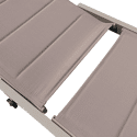 Bain de soleil en textilène taupe - aluminium taupe