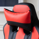Silla gaming de oficina color negro y rojo CRASH