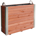 FOREST STYLE - Bac 30x100x78,5cm coloris teck BAMBOU