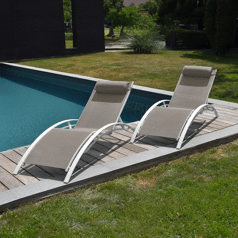 Set di 2 sedie a sdraio...