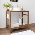 Meuble sous vasque en teck massif 80cm DEWI