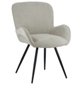 Chaise en chenille beige