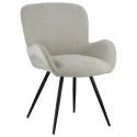 Silla de chenilla beige EVA 